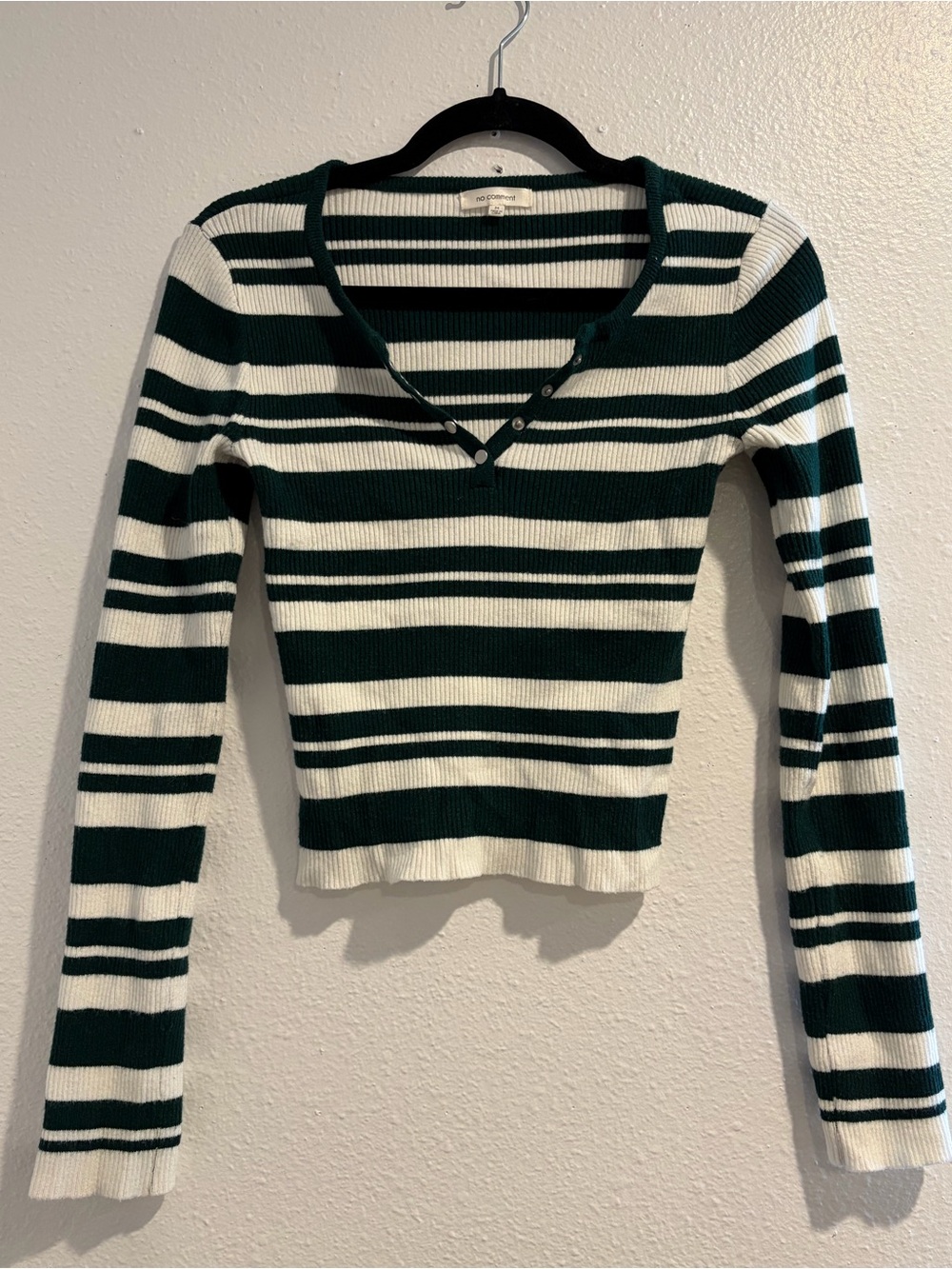 Dark green striped shirt 💚